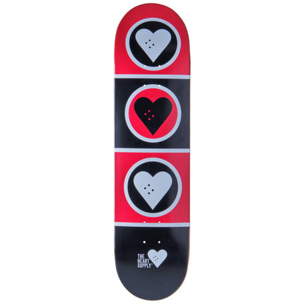 Heart Supply Squadron Skateboard Deck - Black/Red/White-ScootWorld.dk