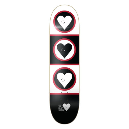 Heart Supply Squadron Skateboard Deck - Black/White-ScootWorld.dk