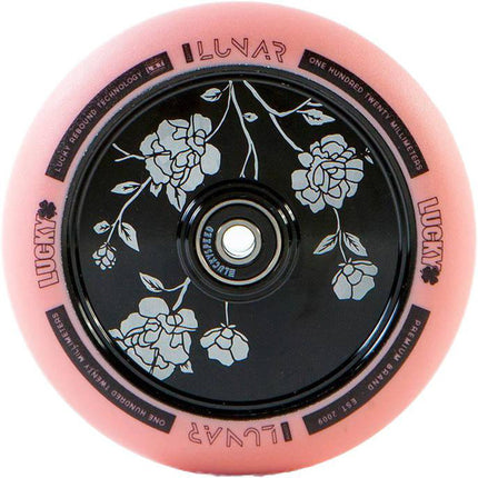 Lucky Lunar 120mm Hjul Til Løbehjul - Zephyr Black/Pink-ScootWorld.dk