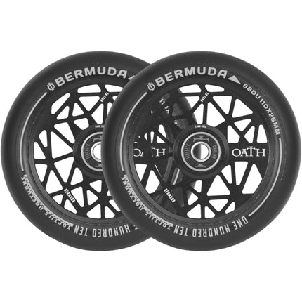 Oath Bermuda 110MM Hjul Til Løbehjul 2-Pak - Black-ScootWorld.dk
