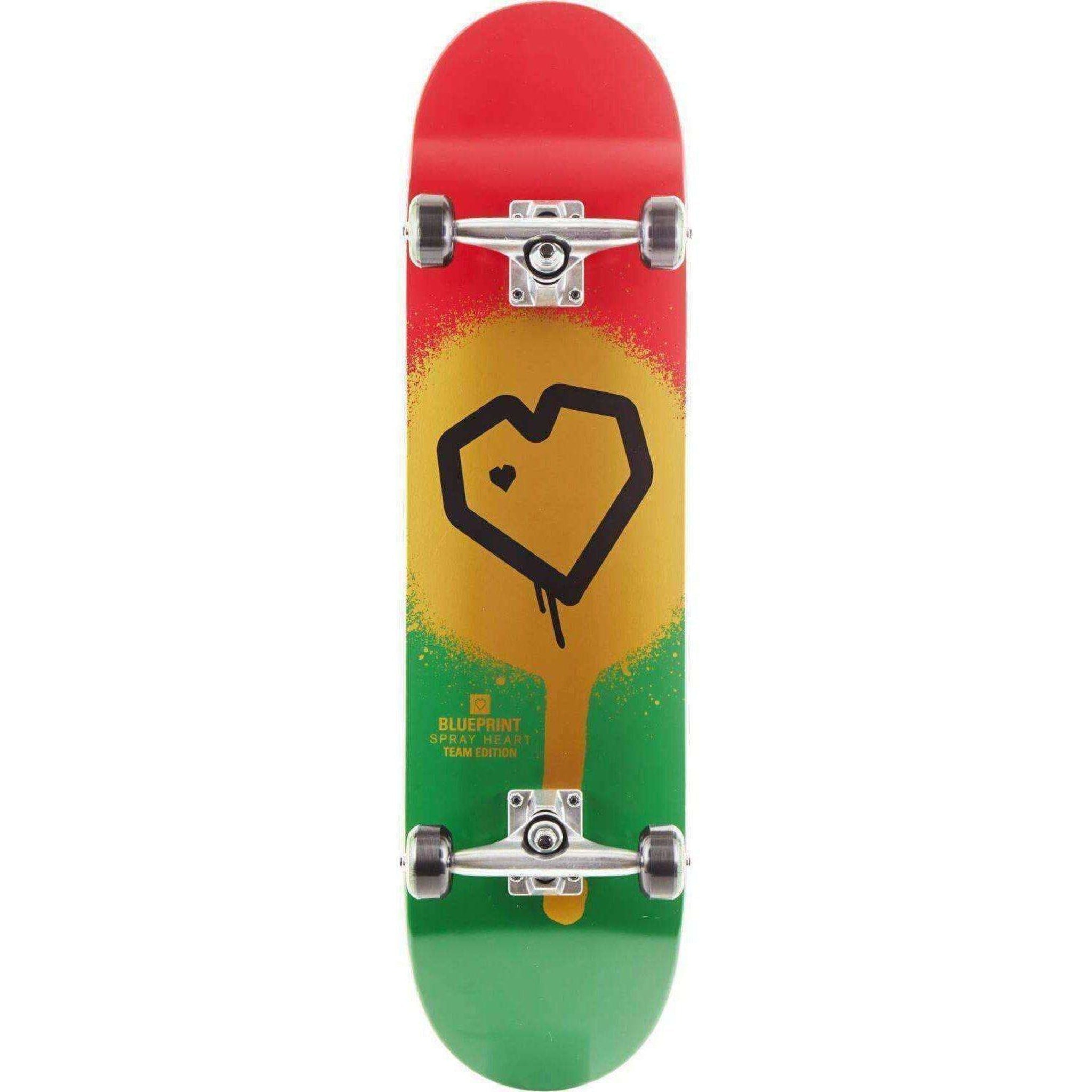 Blueprint Spray Heart Komplet Skateboard-ScootWorld.dk