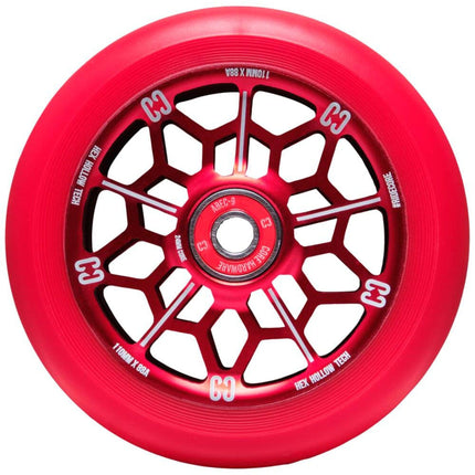 CORE Hex Hollow Hjul Til Løbehjul - Red-ScootWorld.dk