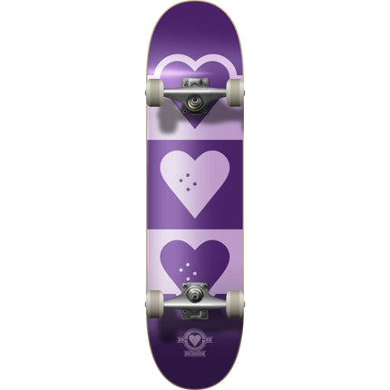 Heart Supply Quadron Logo Komplet Skateboard - Purple-ScootWorld.dk