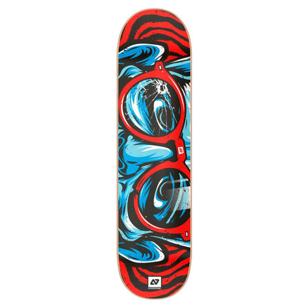 Hydroponic Glasses Skateboard Deck - Round Red-ScootWorld.dk