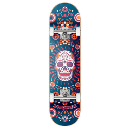 Hydroponic Mexican Komplet Skateboard - Blue Skull-ScootWorld.dk