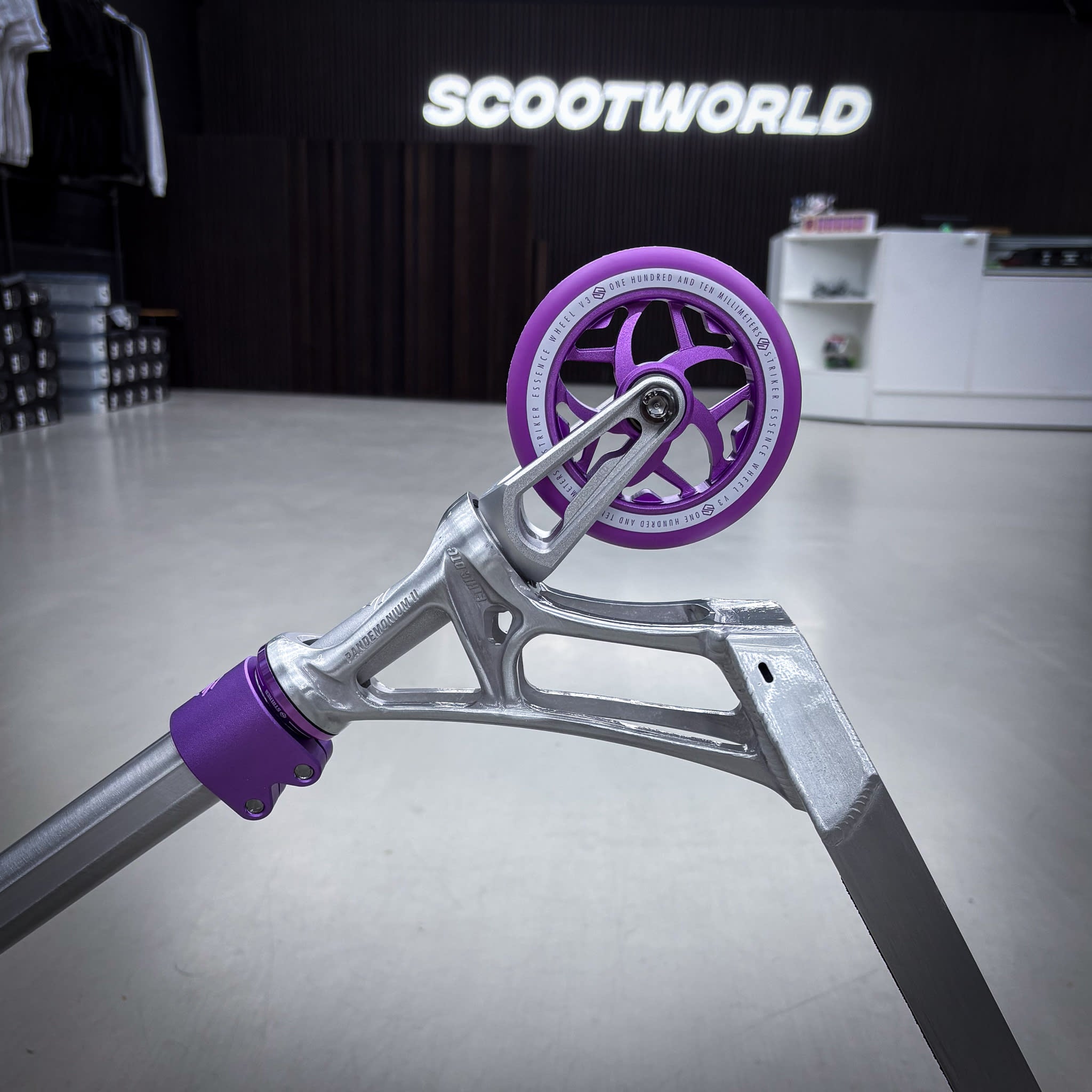 Striker Ethic Silver/Purple 500 Custom Build - Black/Purple-ScootWorld.dk