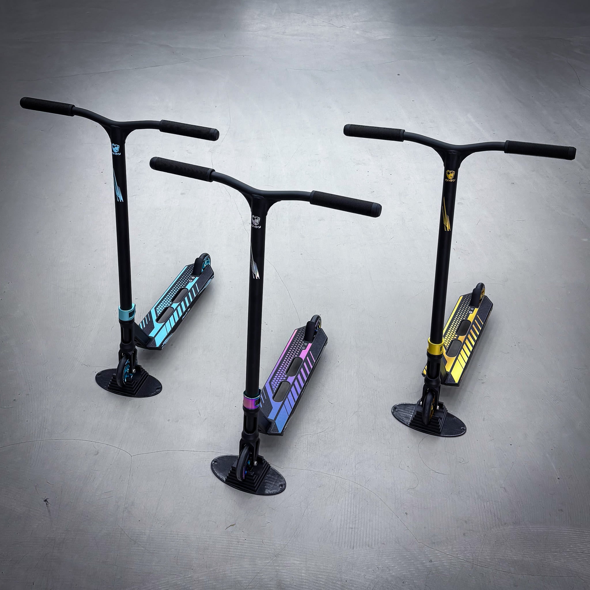 Panda Pro Trick Løbehjul - Black/Gold-ScootWorld.dk