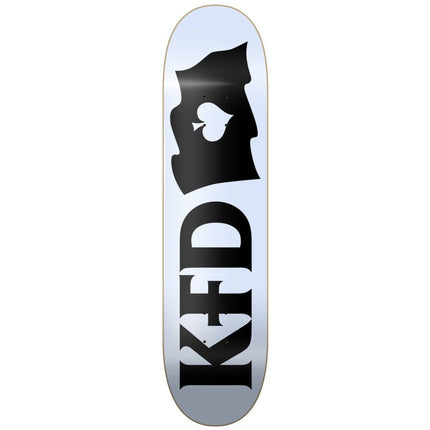 KFD Logo Flagship Skateboard Deck - White-ScootWorld.dk