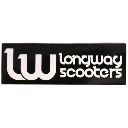 Longway Logo Klistermærke Til Løbehjul - Sort-ScootWorld.dk