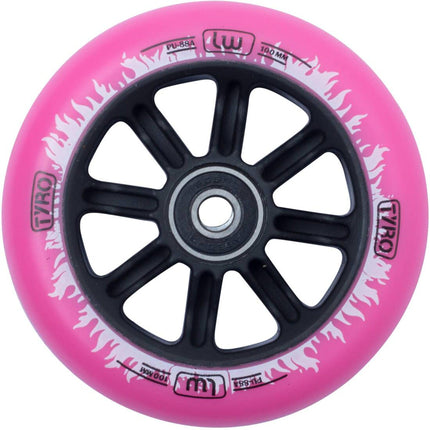 Longway Tyro Nylon Core Hjul Til Løbehjul - Pink/White Flame-ScootWorld.dk