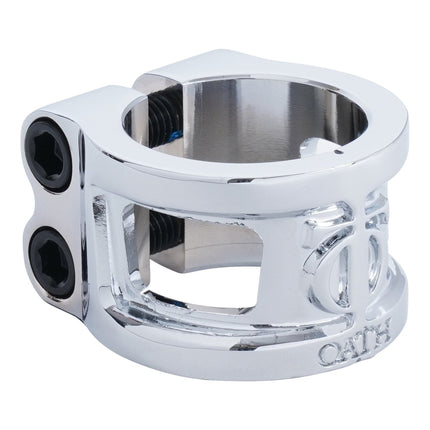 Oath Cage V2 Alloy 2 Bolt Double Clamp Til Løbehjul - Silver-ScootWorld.dk