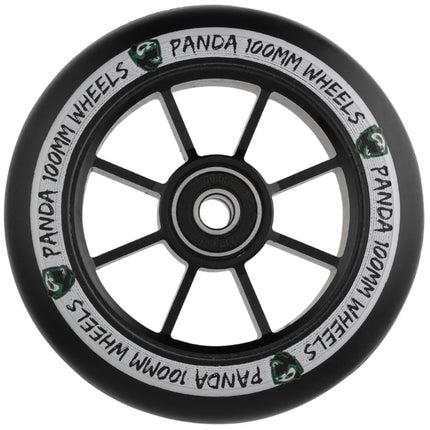Panda Spoked V2 100mm Hjul Til Løbehjul - Black-ScootWorld.dk
