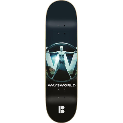 Plan B Way Waysworld Skateboard Deck - Black-ScootWorld.dk