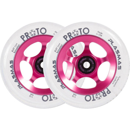 Proto Plasma Hjul Til Løbehjul 2-Pak - Neon Pink-ScootWorld.dk