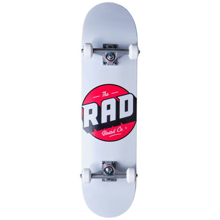 RAD Logo Progressive Komplet Skateboard - White-ScootWorld.dk