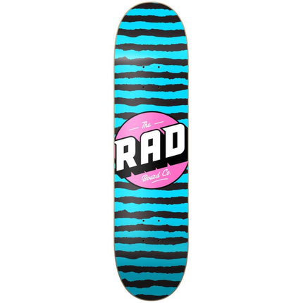 RAD Stripes Logo Skateboard Deck - Blue-ScootWorld.dk