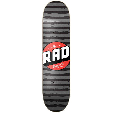 RAD Stripes Logo Skateboard Deck - Grey-ScootWorld.dk