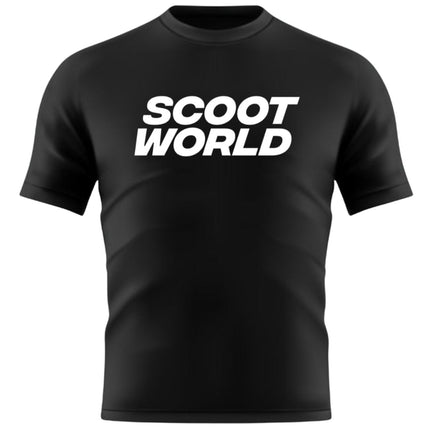 ScootWorld Big Logo Tshirt - Black-ScootWorld.dk