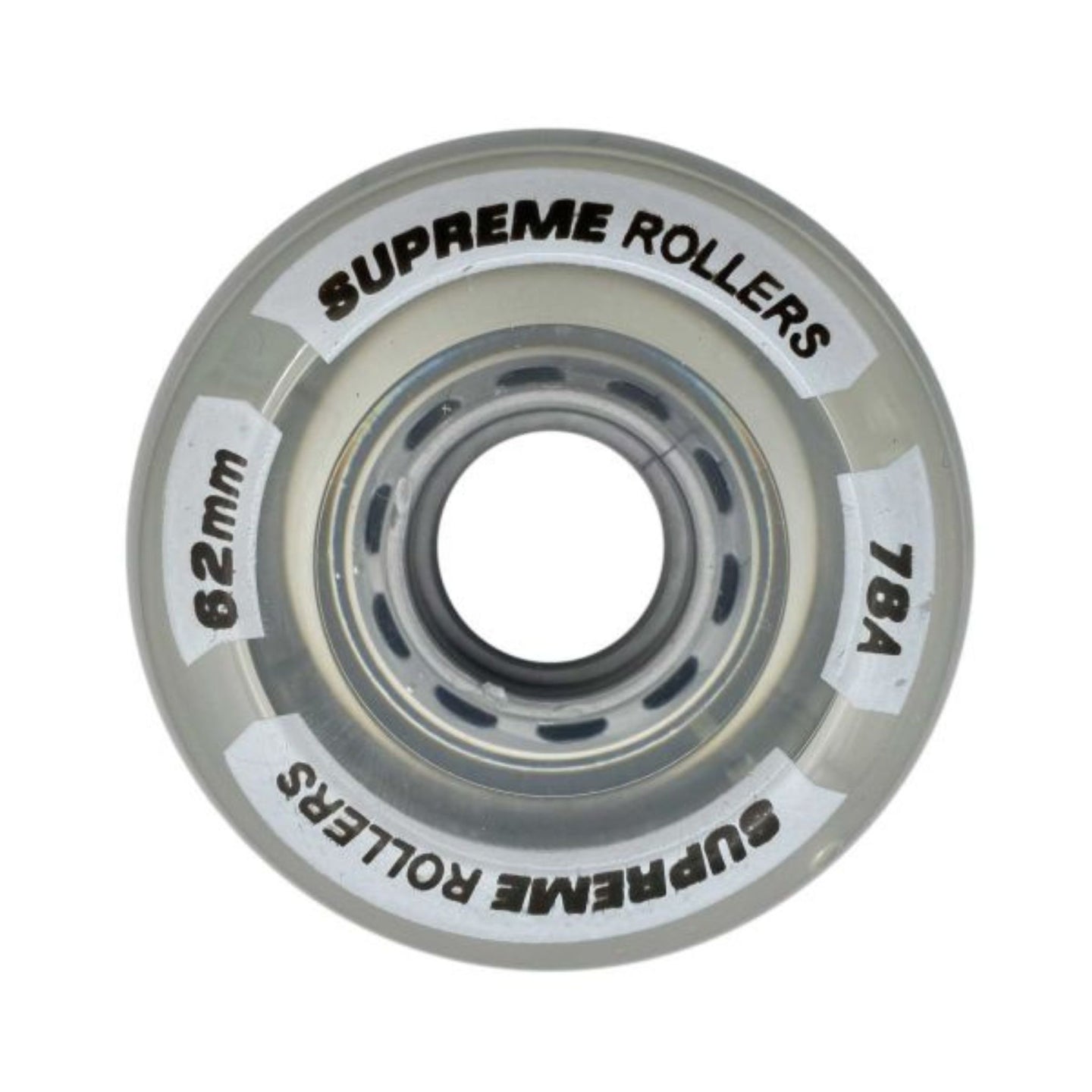 Supreme Rollers Quad Hjul 62mm/78A - Clear-ScootWorld.dk