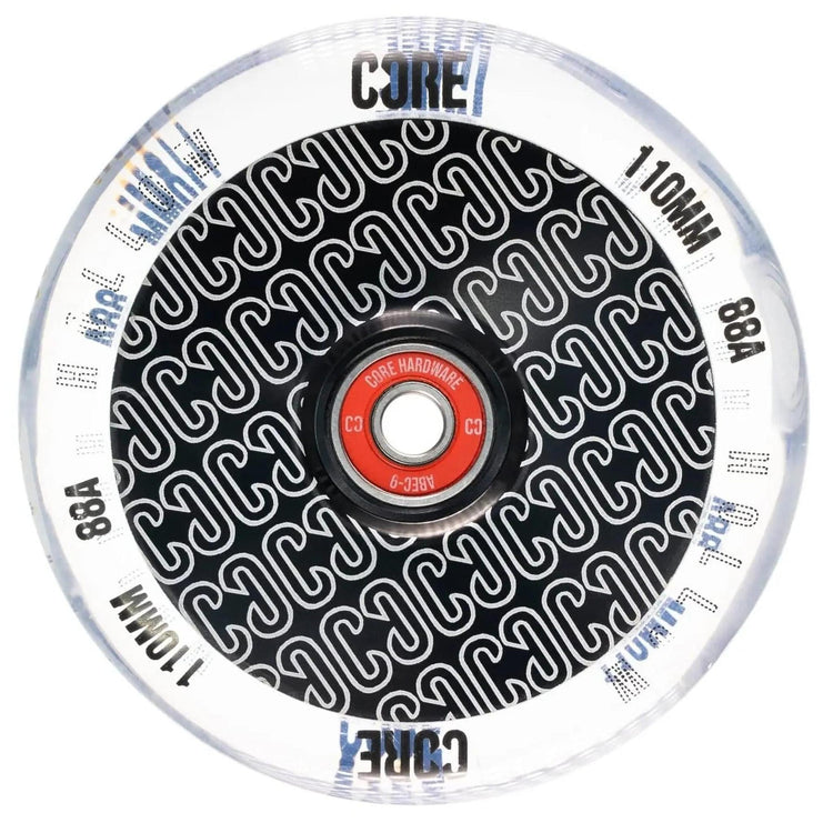 CORE Hollowcore V2 Hjul Til Løbehjul - Clear/Black-ScootWorld.dk