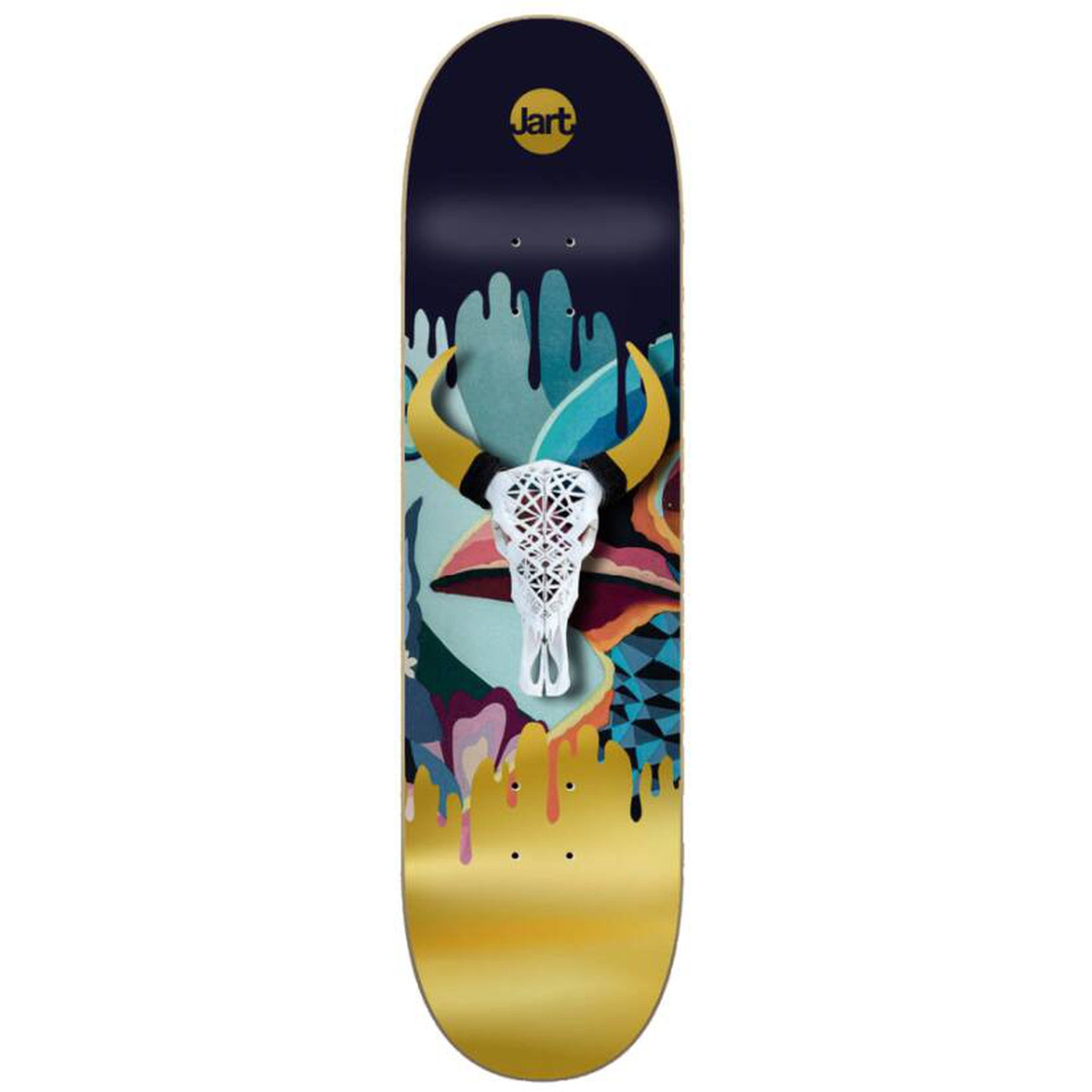 Jart Golden Skateboard Deck - Yellow/Blue/White-ScootWorld.dk