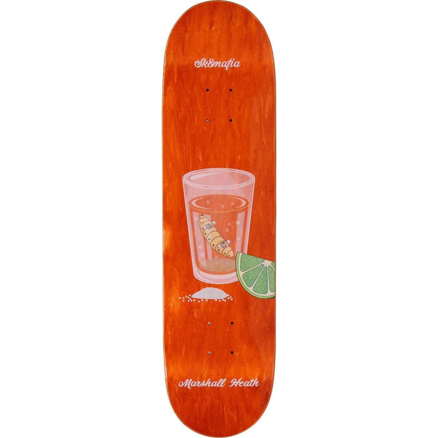 Sk8mafia Marshall Heath Hacked Skateboard Deck - Orange-ScootWorld.dk