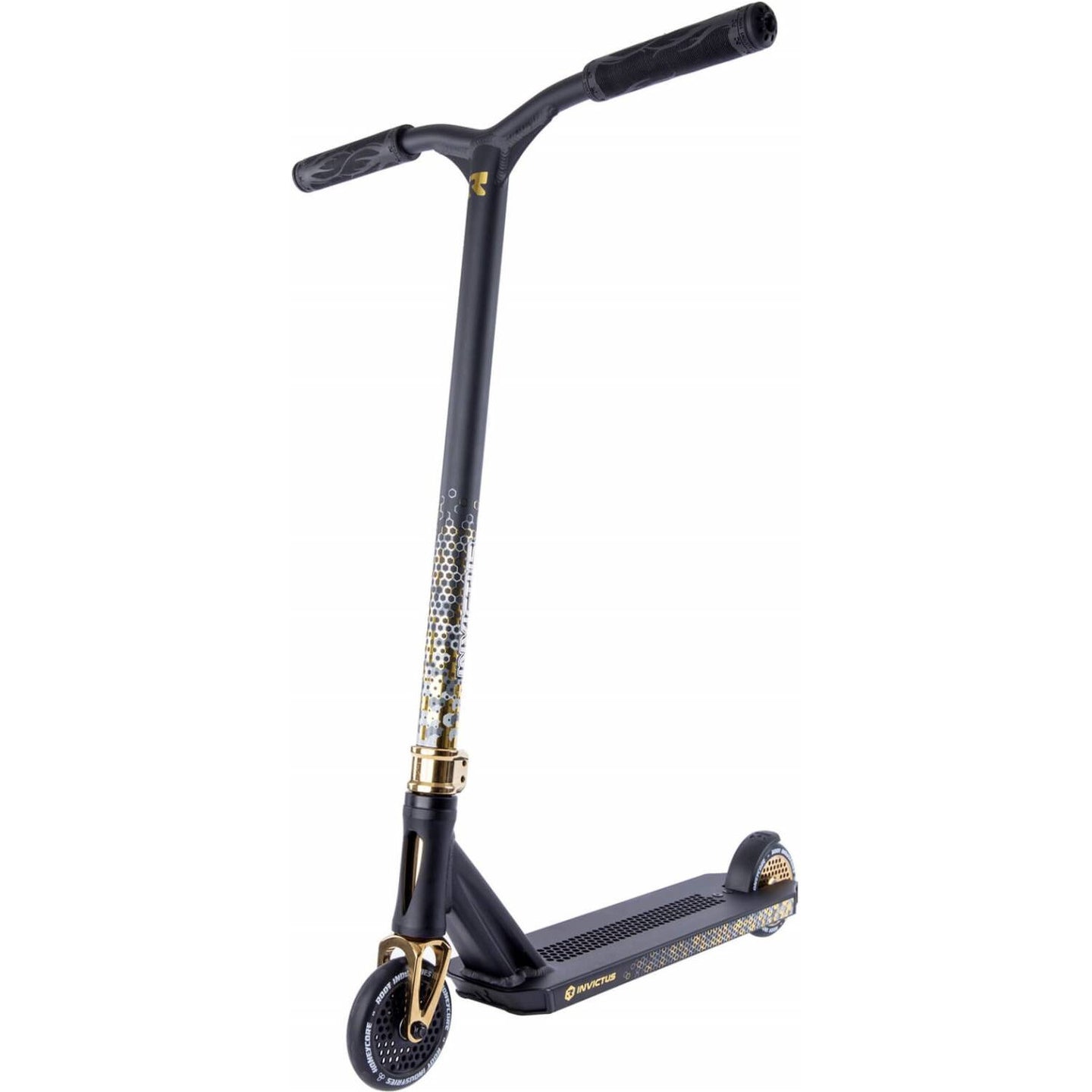 Root Invictus 2 Trick Løbehjul (Black/Gold) - Black/Gold-ScootWorld.dk