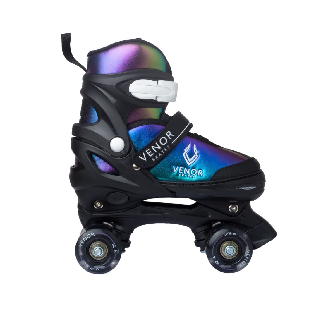 VENOR Ignite LED Side-By-Side Rulleskøjter - Chameleon Rainbow-ScootWorld.dk